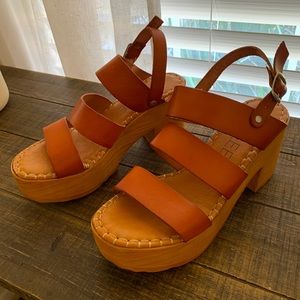 Roolee Frisa Strappy Heels 39 7.5 8 brown gold